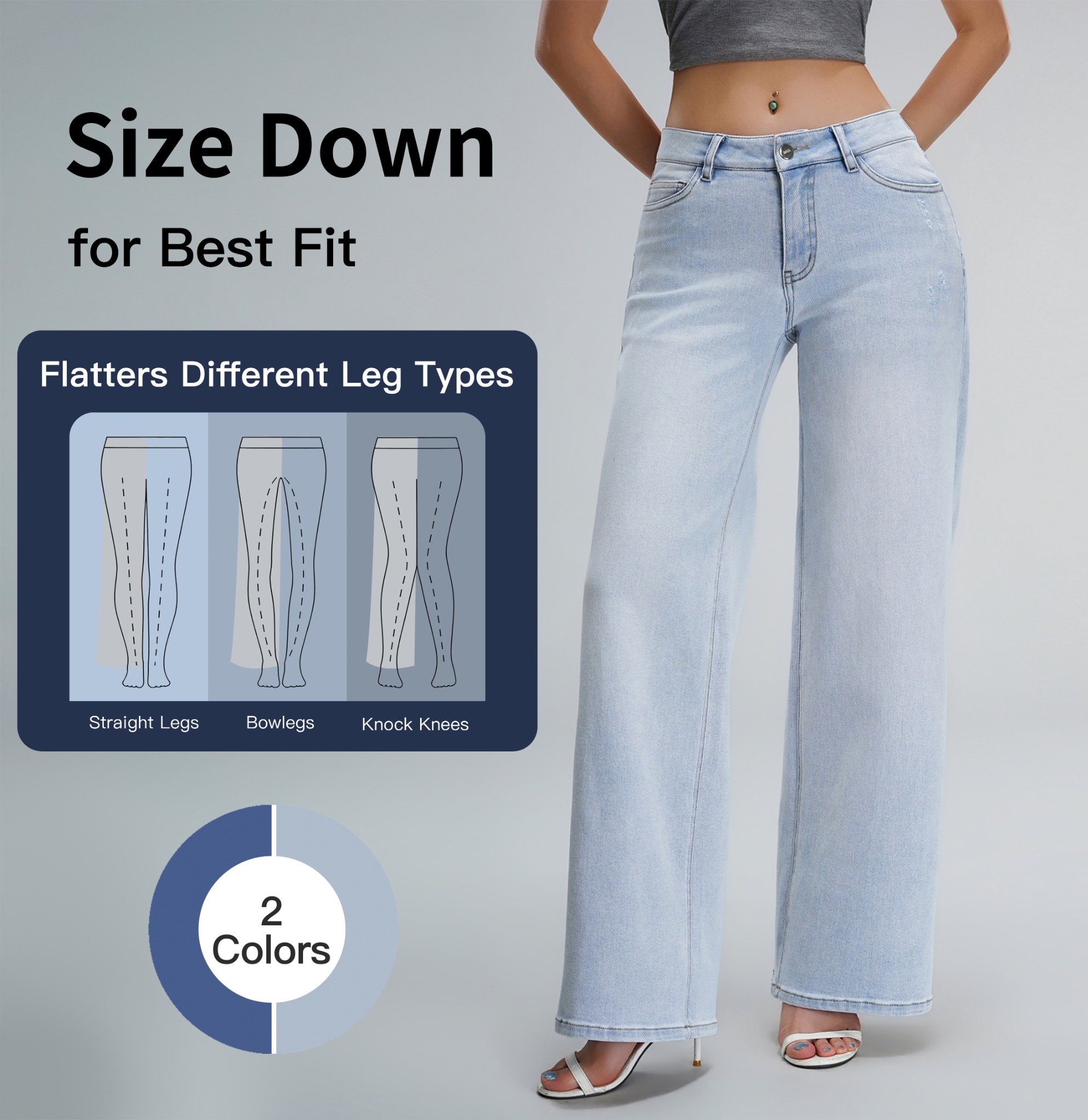 MIGELUN size-down and leg-shape fit guide